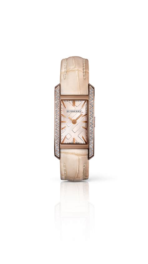 montre burberry femme rectangulaire